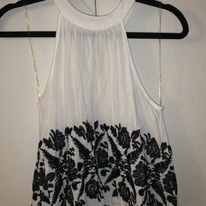 White halter top